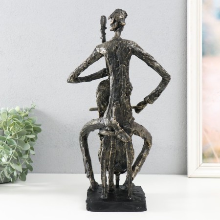 Souvenir Polystone "cellist" for metal 18.8x14x35.8 cm-4