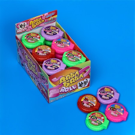 Chewing gum "Dabble Babble Roll" with tattoo, assorted, display box, 12 g-1