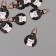 Decor for creativity metal, enamel "White Cat in a bulb" 2.8x1.6 cm