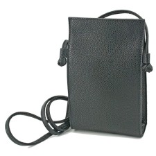 Women's bag B2812-00140, Black color, genuine leather, 13x6x22 cm