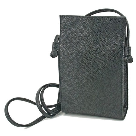 Women's bag B2812-00140, Black color, genuine leather, 13x6x22 cm