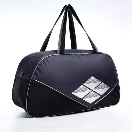 Road bag with zipper, gray color