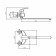 Fashun A2221 bath mixer, single -leaf, pour 370 mm, with a shower set, chrome