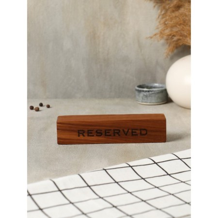 High table tablet "Reserved", 18 × 4 × 4 cm, oak-1