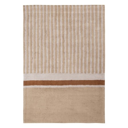 Cotton carpet with Tulip Garden Terra, size 160x230 cm