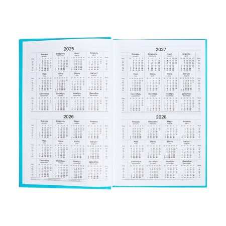 Deliciper of Leduced A5, 160 sheets, boumvinyl cover, turquoise-6