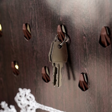 Key closed "Winter City" 26.5x31.5 cm-3