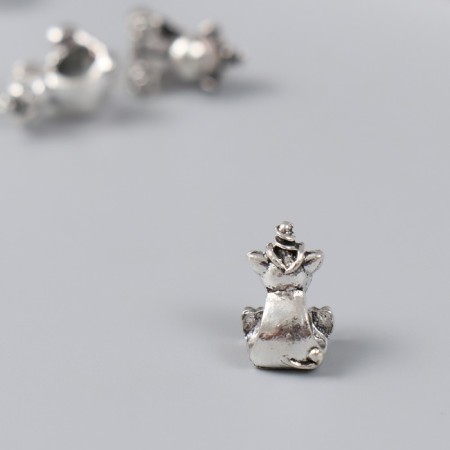 Busina for creativity Metal "Unicorned" silver 1x1.4 cm-1