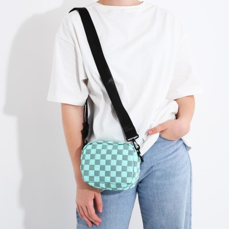 Youth bag with zipper, turquoise color-5