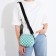 Youth bag with zipper, turquoise color