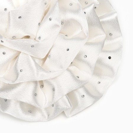 Outlet. Bant for hair on elastic band, white, 11 cm, princesses-1