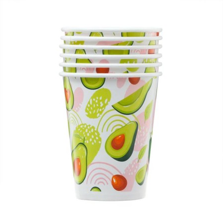 Paper glass "Avocado", 250 ml, 6 pcs.-1