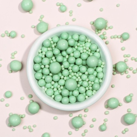 Sprinking confectionery in color glaze emerald mix-1