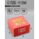 Box for 4 cupcake with a window, "Happy holiday 8", 16 x 16 x 10 cm, confectionery packaging