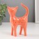Souvenir ceramics "Orange cat" 10.4x4.3x15.6 cm