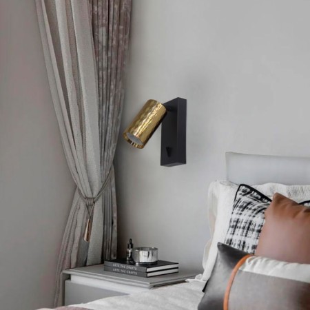 Wall lamp Feron ML1880, IP20, GU10, 35 W, 55x55x140 mm, black/gold color-13