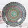 Largan Rishtan ceramics "Flowers", 32 cm, blue, rifting, deep