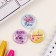 Icons sunset set 3 pcs d = 25 mm "watercolor flowers" 7x7 cm
