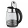 Electric kettle Scarlett SC-EK27G94, glass, 1.7 l, 2200 watts, silver-black
