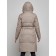 Coat insulated winter female, size 44, color light brown