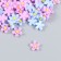 Decor for creativity plastic "forget -me -nots blue and lilac" set of 70 pcs mix 0.8x0.8 cm
