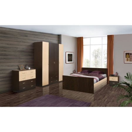 Venice 11 Capital cabinet with 2 boxes, 404x380x486 mm, color of wenge / maple-2