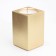 Candle "Square" in the candlestick of gypsum, 5x8cm, gold