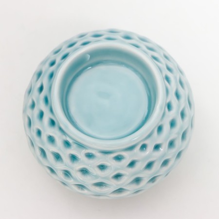 Ceramics Cloth for 1 candle "Mesh with rhombuses" MIX 6x8x8 cm-3