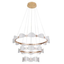 Suspended chandelier Arte Lamp Grace A1868SP-3PB, LED, 72 W, 88x88x11 cm, 3600 lm, brass