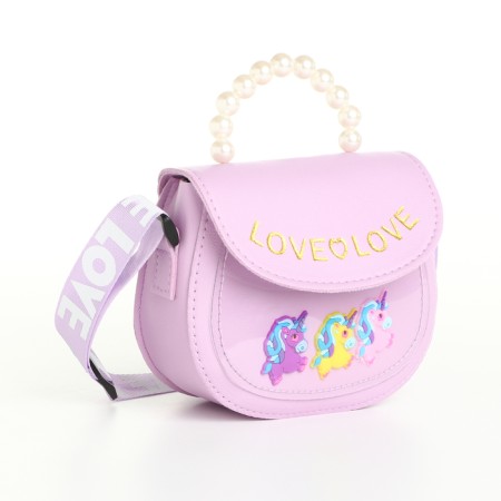 Baby bag on a valve, lilac color