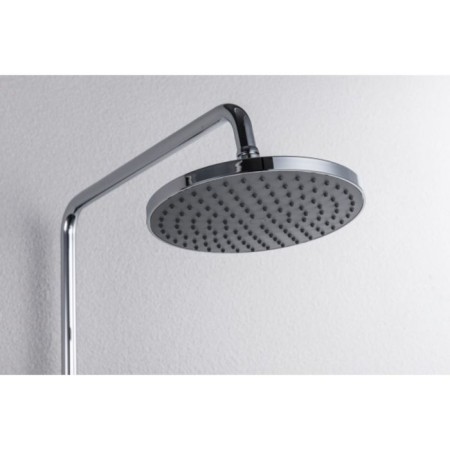 Shower column Bravat Opal R with a shower mixer (upper shower of a round shape)-1