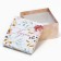 Square gift box, packaging, “gift” 14 x 14 x 8 cm