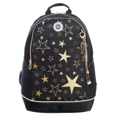 School backpack, 38 x 28 x 18 cm, Grizzly 363, ergonomic back, black RG-363-5_3-2