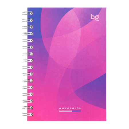 Note book A6, 80 sheets in a cage on the crest of Lite Monocolor, covered Cardboard, OFSET block 60 g/m2, MIX-1