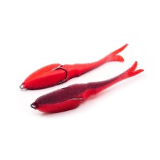 Поролоновая рыбка YAMAN Devious Minnow на двойнике, 135 мм, цвет 24 UV, 5 шт.