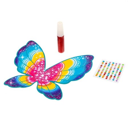 Model doll with wings "Rainbow Fairy", gel with sparkles and rhinestones in the set-1