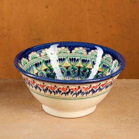 Rishtan ceramics "Patterns", 18 cm, big, mix