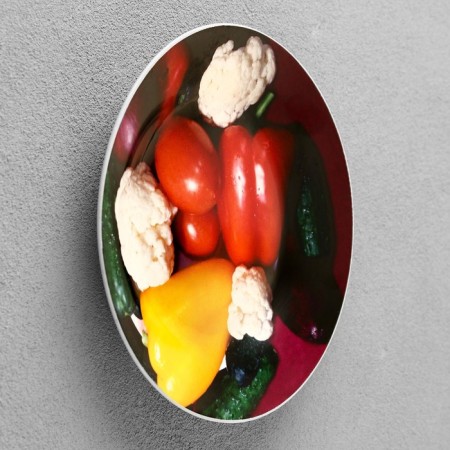 Decorative plate "Vegetables", D = 17.5 cm-3