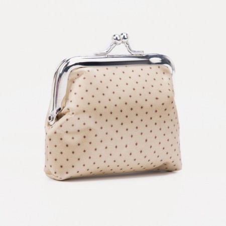 Women's wallet on the farmar, beige color-1