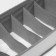 Organizer for storing linen "Thread", 6 cells, 32.5 × 15.5 × 10 cm, color gray color