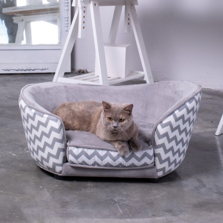 Sulperion Teddy, 75x45x36 cm, furniture fabric, size S, gray-1