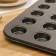 Baking form "Jacqueline. Circle ", 35 × 26 cm, 24 cells, anti -stick coating, black color