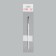 Brush for design and nail extension, straight, flat, 17.5 cm, D - 0.5 cm, white color