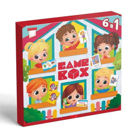 A set of developing games "Game Box. Kids. 6 in 1 ", 3+-25