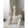 Set of figures "Woman Warrior", polystone, 42 cm, 3 pcs, white color