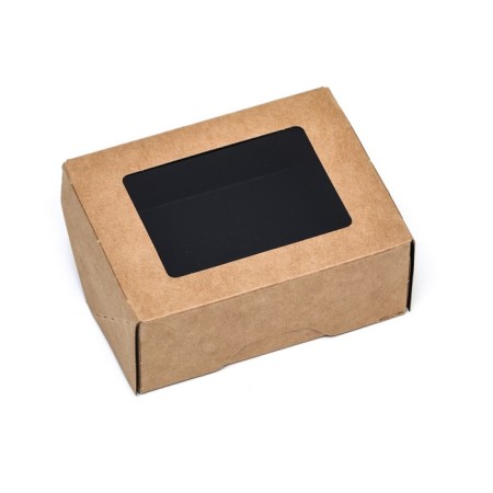 Removal container, black velvet, 10 x 8 x 4 cm, 350 ml-1