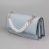 A chain for a bag, plastic, with carbines, 23 × 17 mm, 30 cm, white/gold color