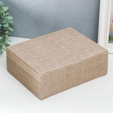Casket to the leatherette for jewelry "Mokko" combined suitcase 8x18x23 cm-4