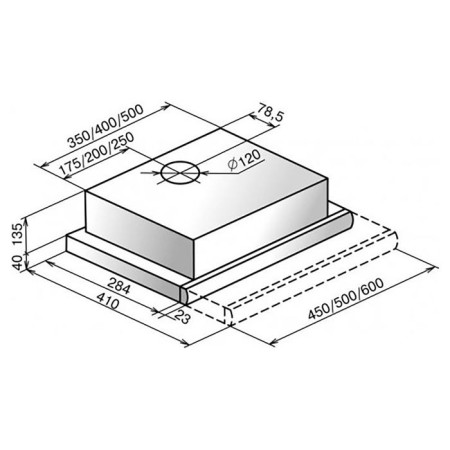 Elikor Elikor "Integra" 60p-400-B2l, built-in, 400 m3/h, 2 speeds, black-silvery-1