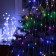 Garland "dreadlocks" 1.5 m, IP20, silver thread, 125 LED, glow of multi, 12 V
